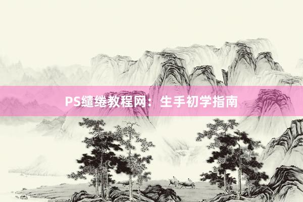 PS缱绻教程网：生手初学指南